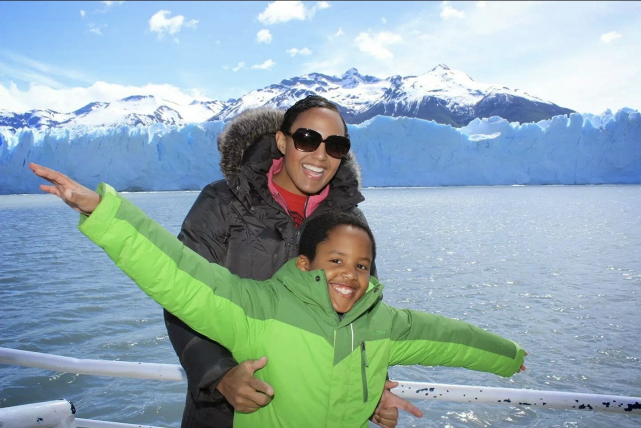 Stefan and his mother in Patagonia